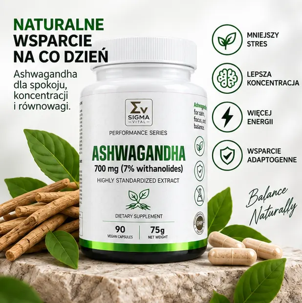 Ashwaganda | 700mg | 7% withanolides - obrazek 2